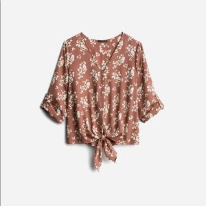 West Kei Taleen Tie Front Blouse